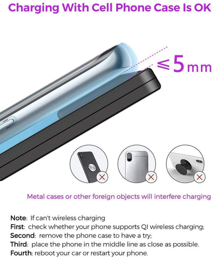 Center Console Wireless Charger for Tesla Model 3
