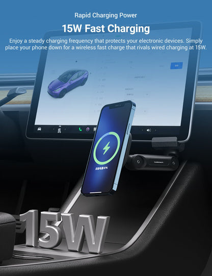 Wireless Charging Phone Mount For Tesla Model 3/Y