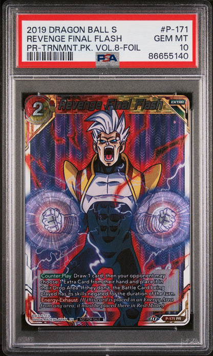 2019 DRAGON BALL SUPER REVENGE FINAL FLASH #P-171 - PSA 10