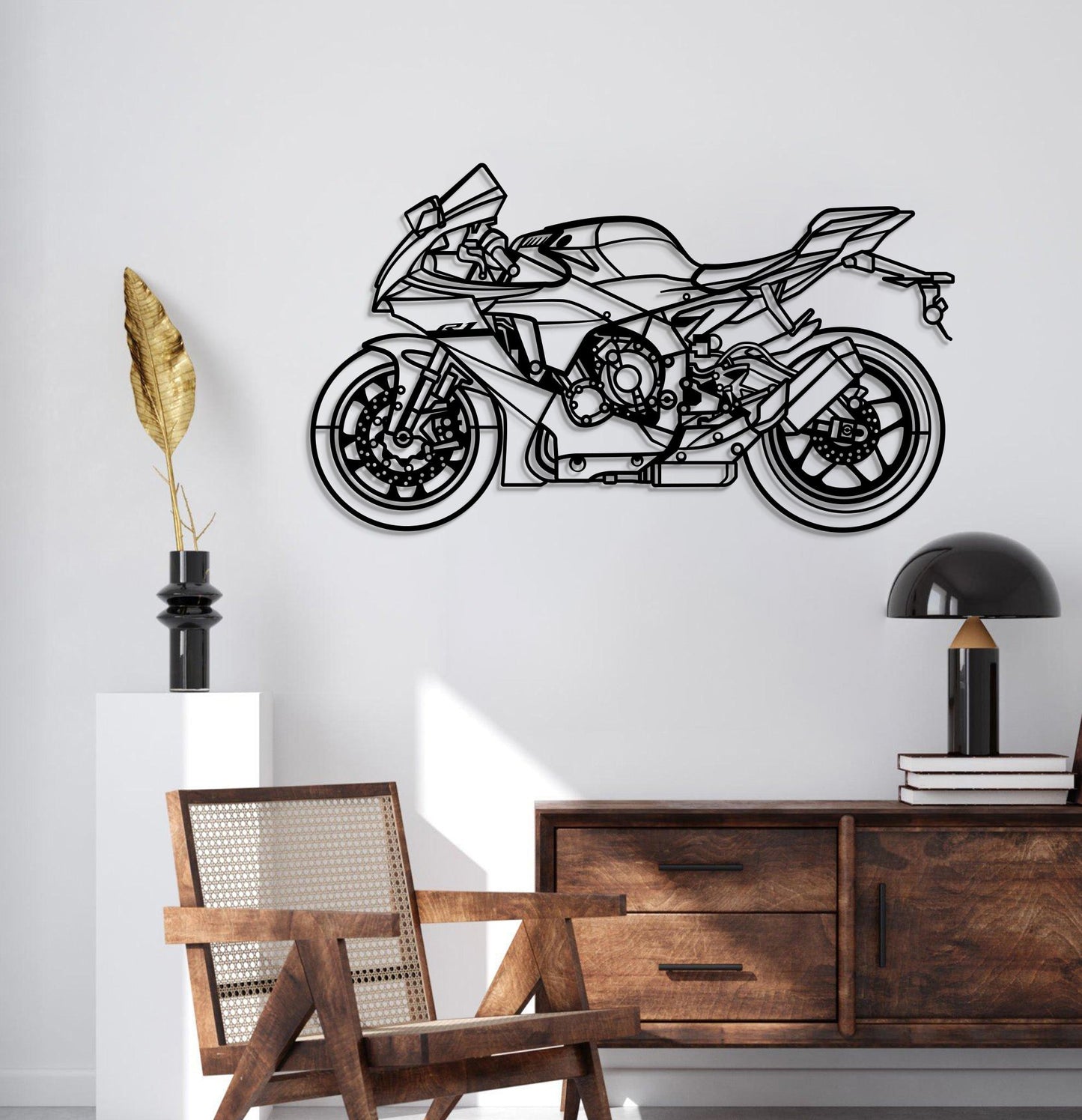 2024 YZF-R1 Metal Motorcycle Wall Art - MT1424