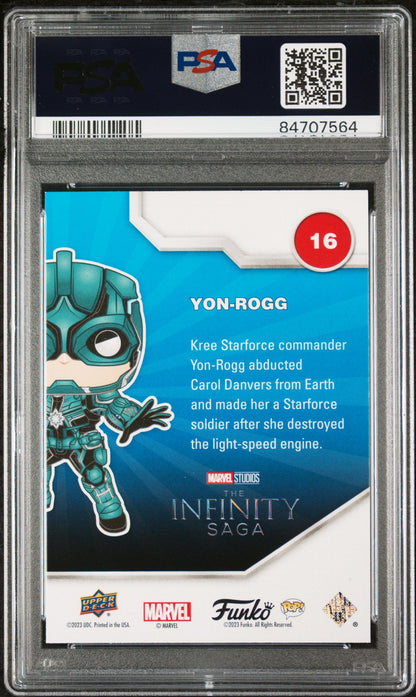 2023 UPPER DECK FUNKO POP MARVEL  YONROGG SPECTRUM #16  PSA 9